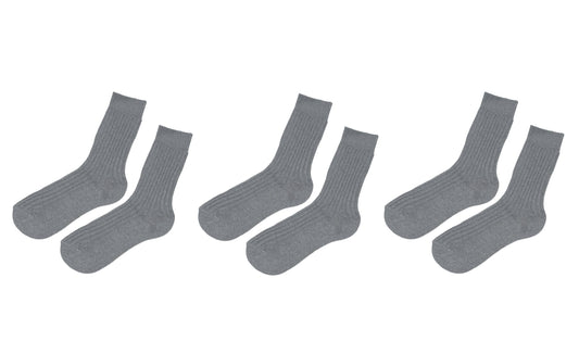 tittimitti® Women’s 100% Organic Cotton Boot Socks 3-Pack – Thick Warm Winter Crew Socks (Made in Italy)
