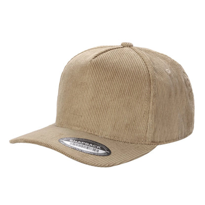5panel Corduroy Fabric Solid Color Snapback Blank Caps 5fc