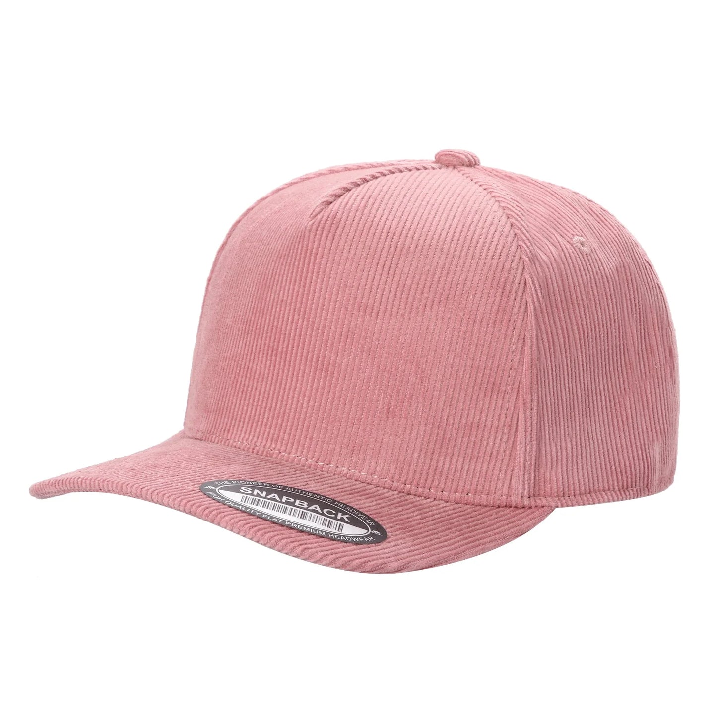 5panel Corduroy Fabric Solid Color Snapback Blank Caps 5fc