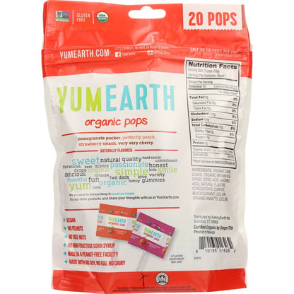 YUMEARTH ORGANICS: Assorted Organic Pops 20 Pops, 4.2 oz