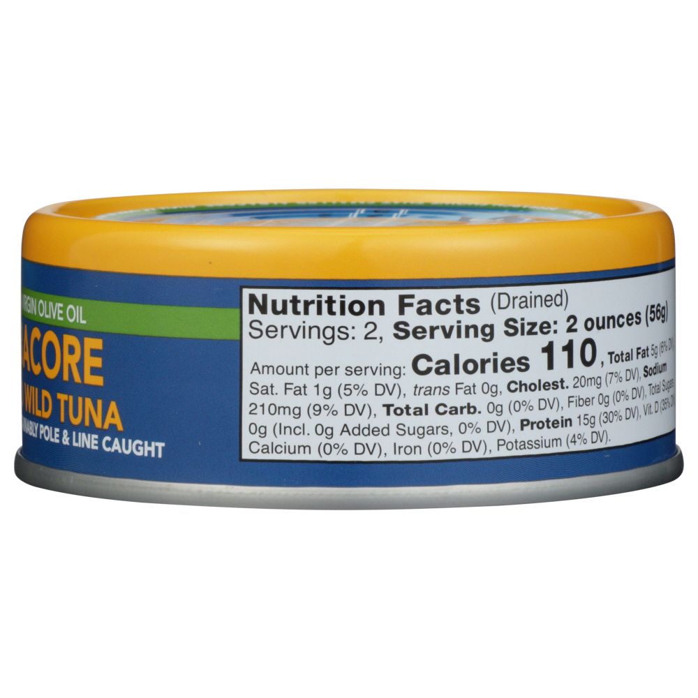 WILD PLANET: Albacore Solid Wild Tuna In Extra Virgin Olive Oil, 5 oz