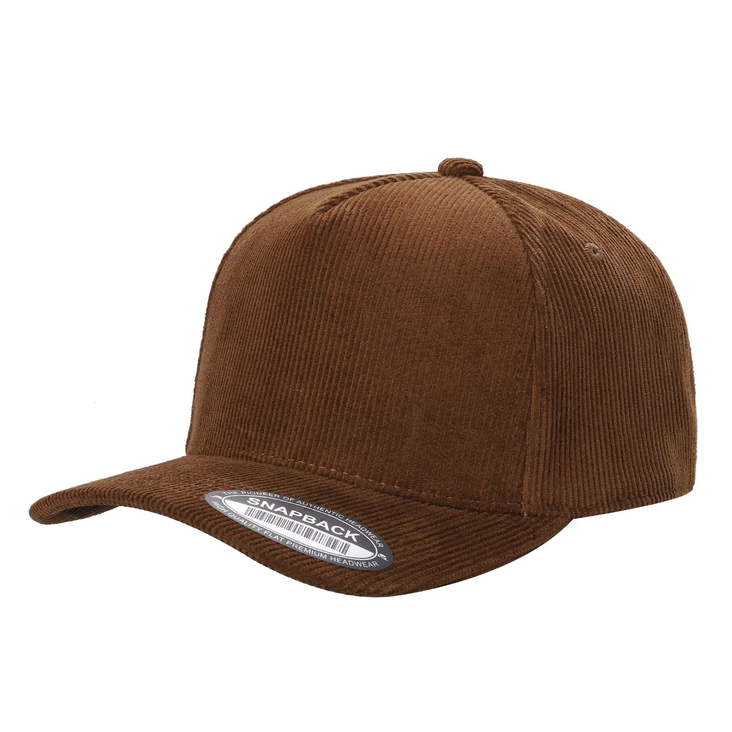 5panel Corduroy Fabric Solid Color Snapback Blank Caps 5fc
