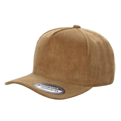 5panel Corduroy Fabric Solid Color Snapback Blank Caps 5fc