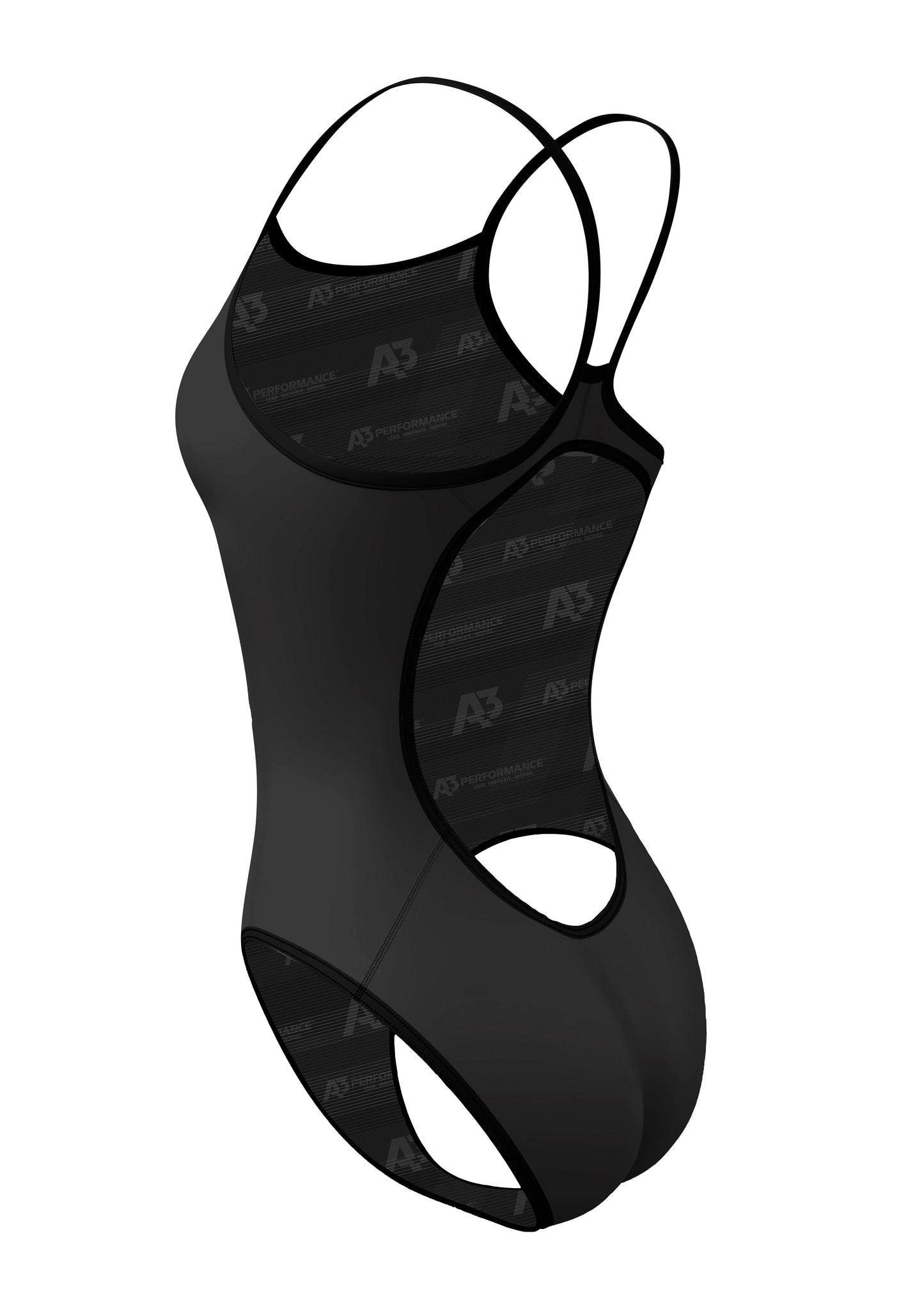A3 Performance Solid Female Xback Swimsuit