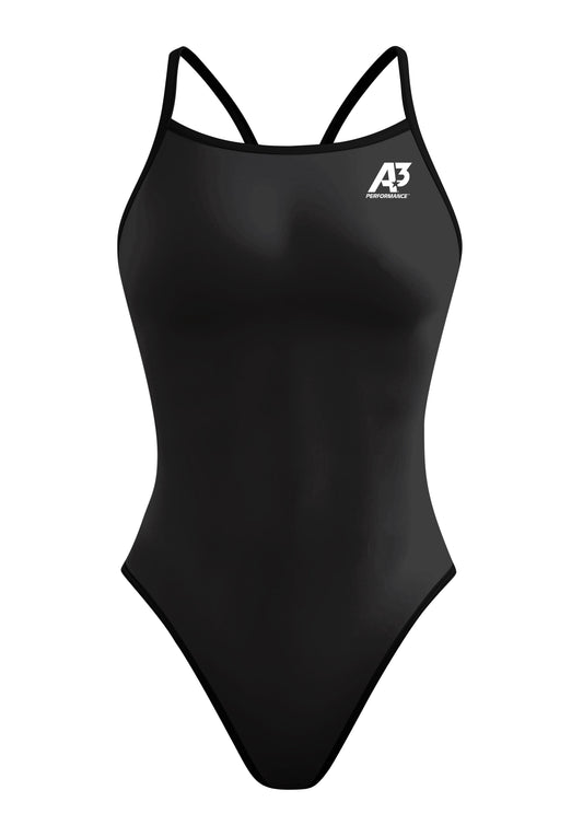 A3 Performance Solid Female Xback Swimsuit