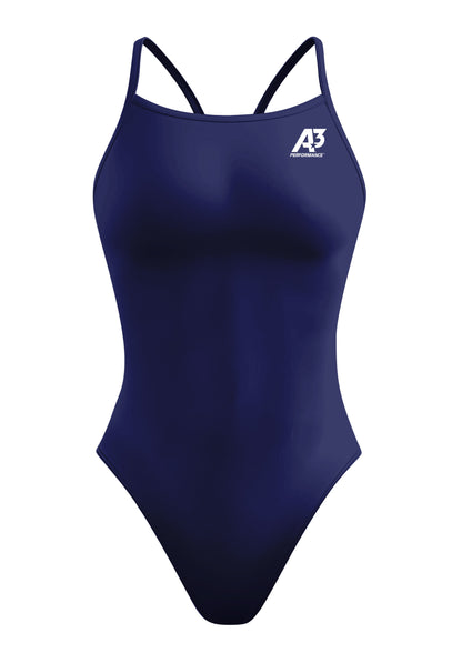 A3 Performance Solid Female Xback Swimsuit