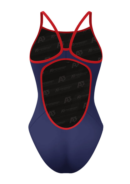 A3 Performance Contrast Female Xback Swimsuit