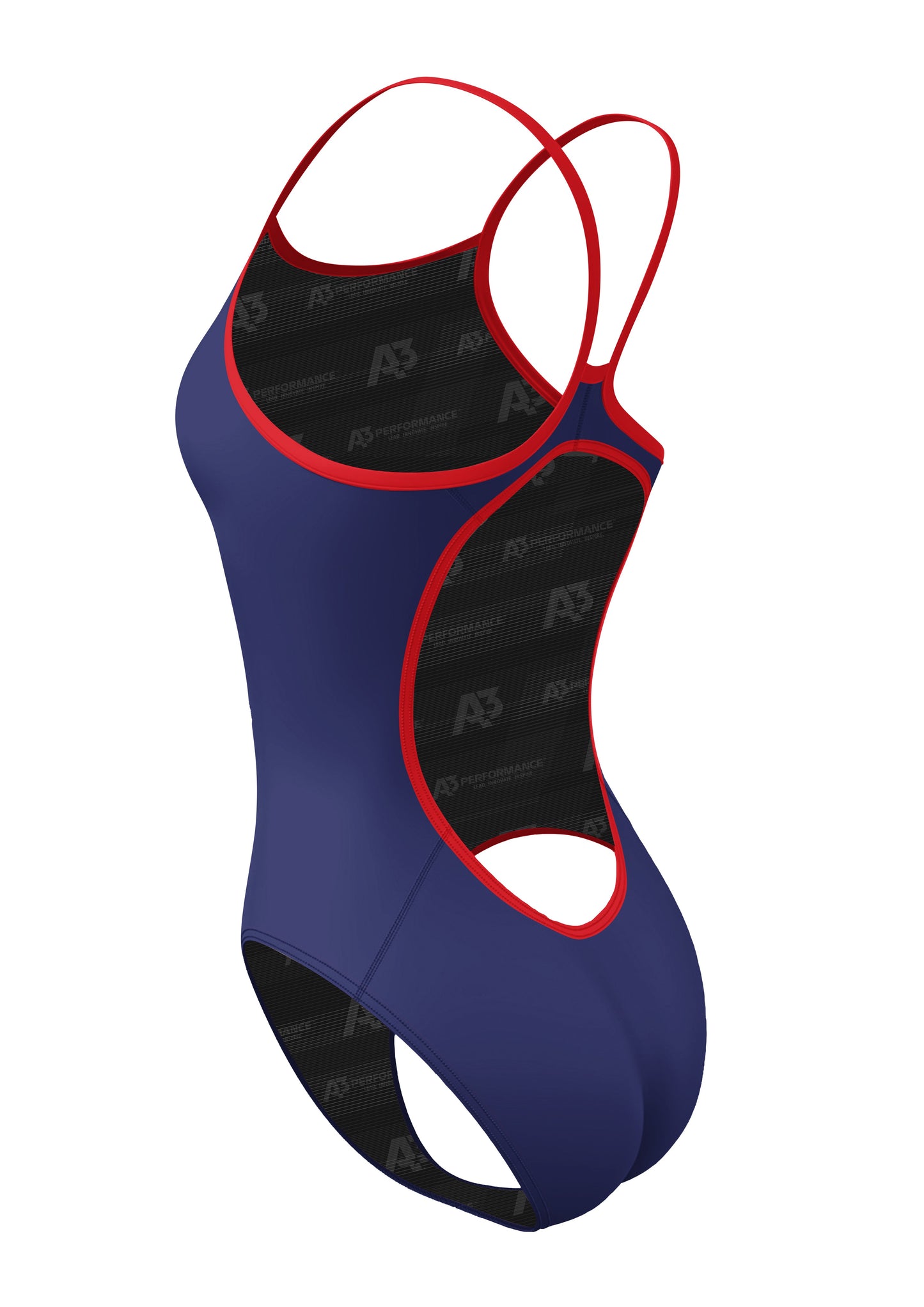 A3 Performance Contrast Female Xback Swimsuit