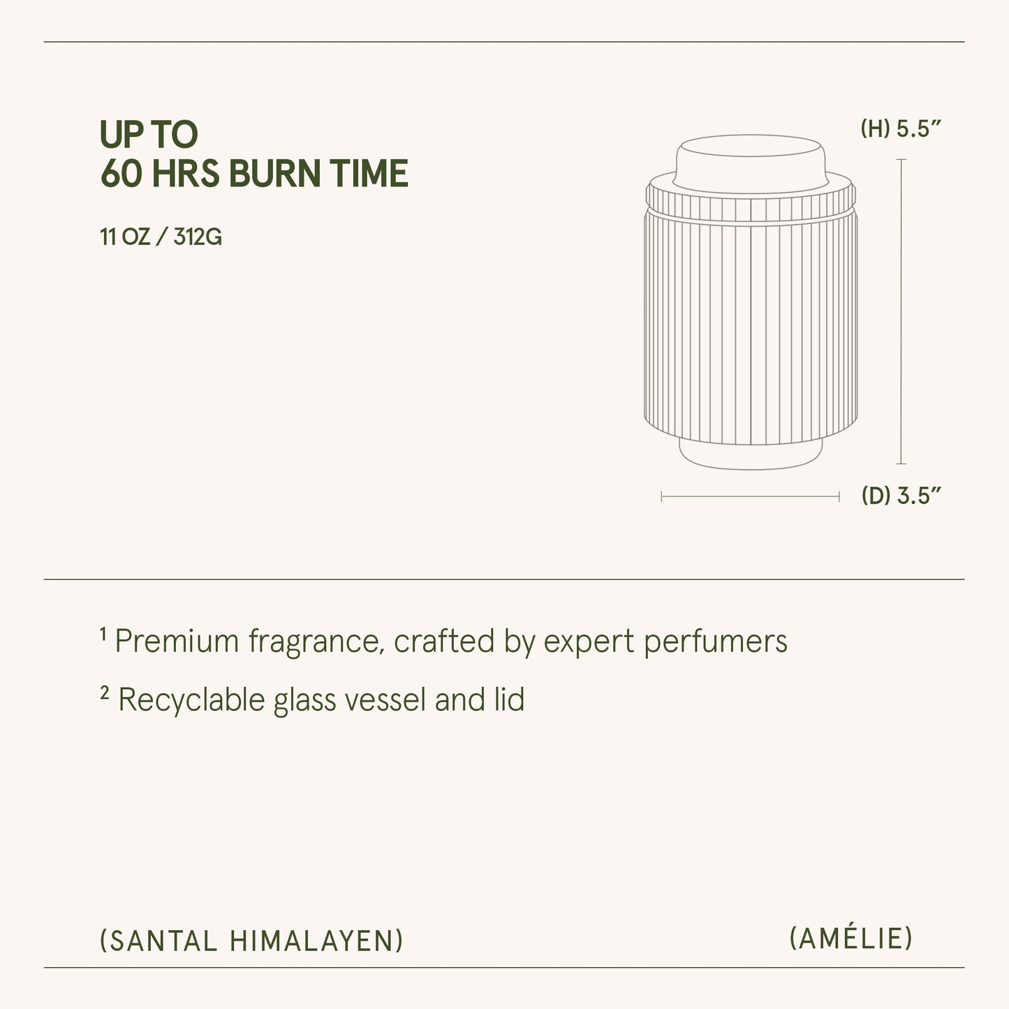 Amélie –  Santal Himalayen Candle