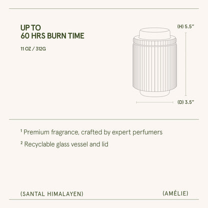 Amélie –  Santal Himalayen Candle