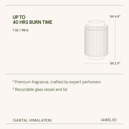 Amélie –  Santal Himalayen Candle