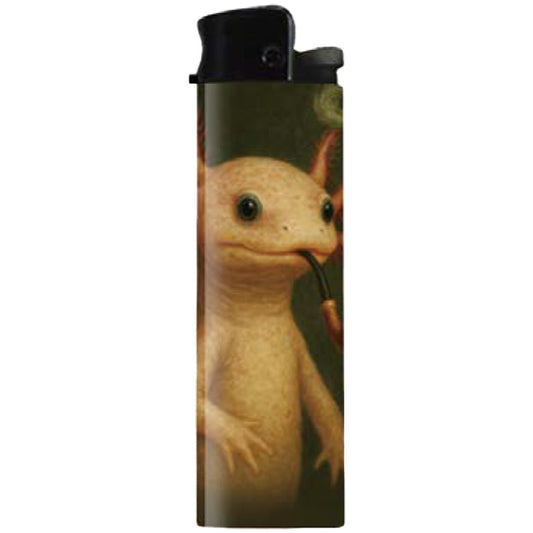 Axolotl with a Pipe Lighter