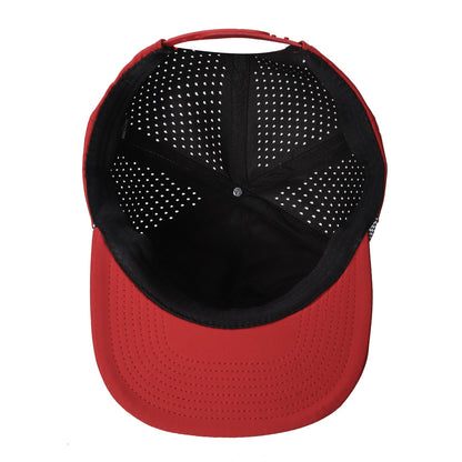 5panel Unstructured Crown W/ Laser Back W/ Rope Flatbill Water Proof Fabric 5wpr