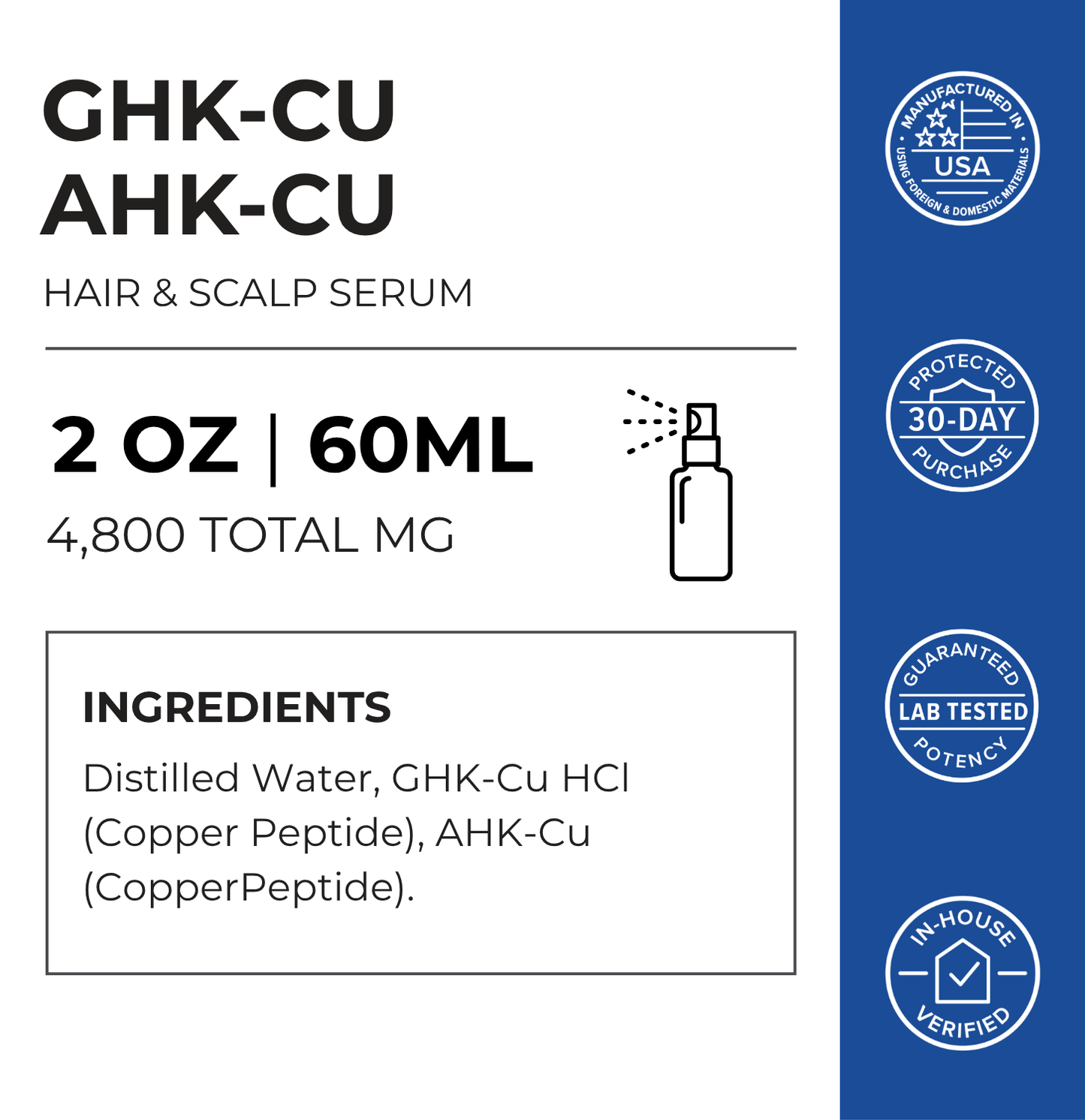 AHK-CU + GHK-CU Hair Serum Pro