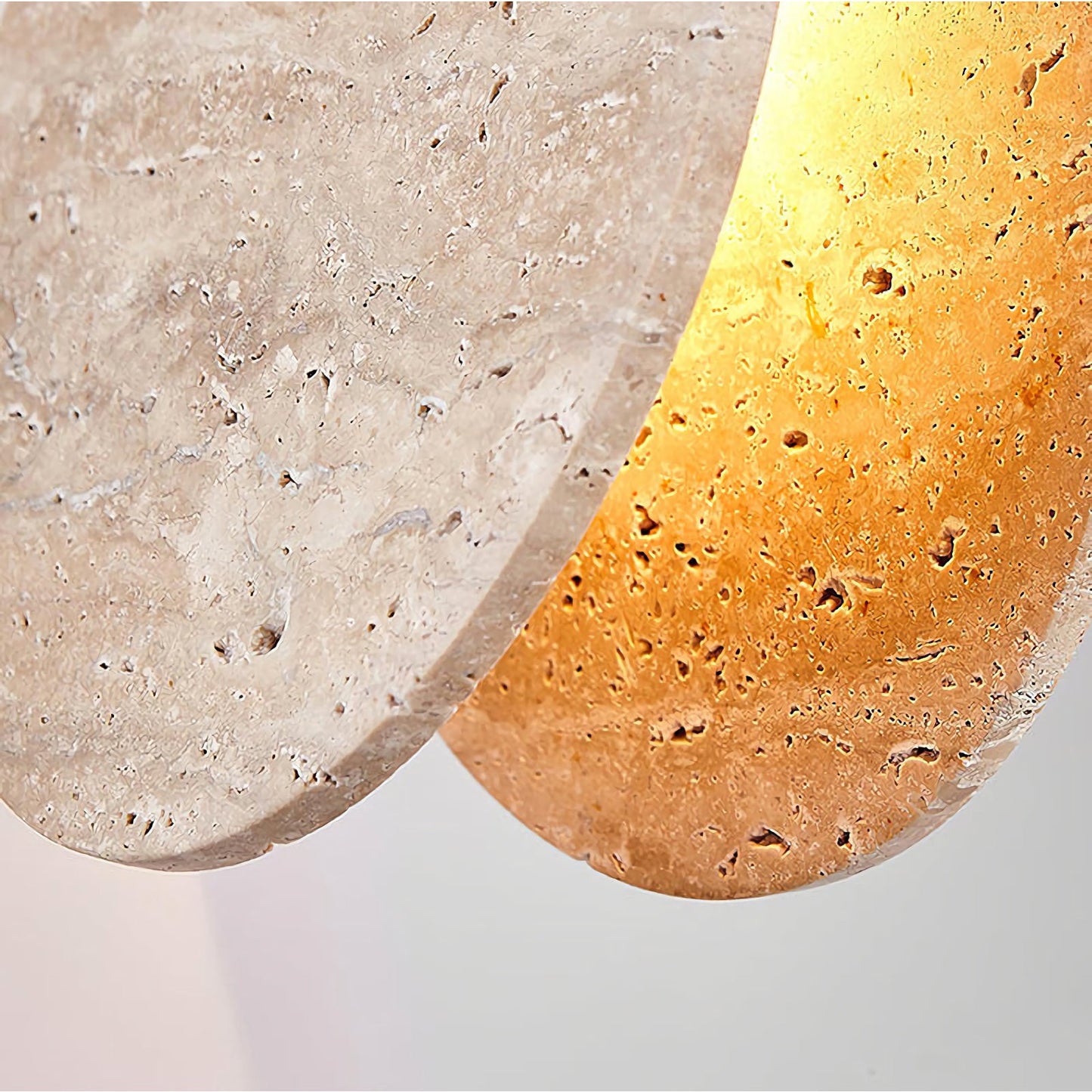 Travertine Disc Pendant Lamp