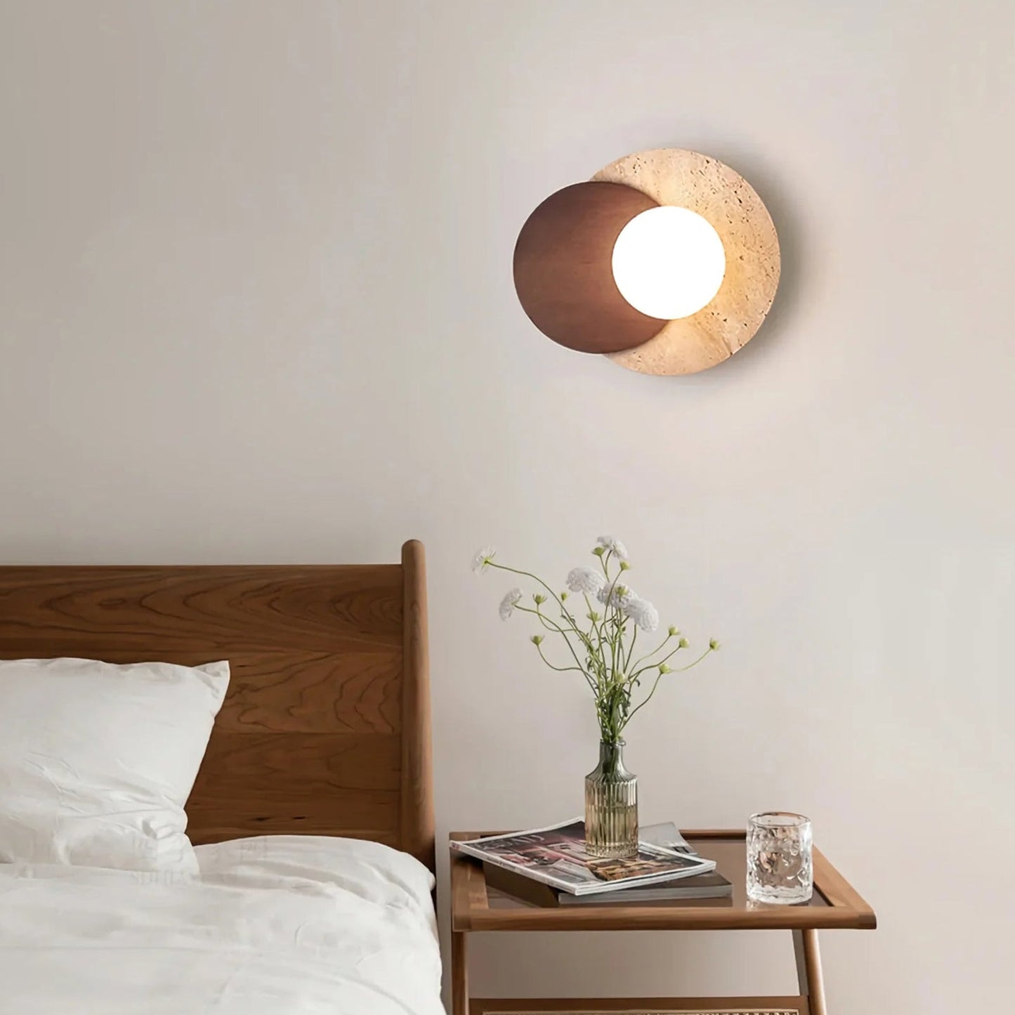 Travertine Wall Lamp