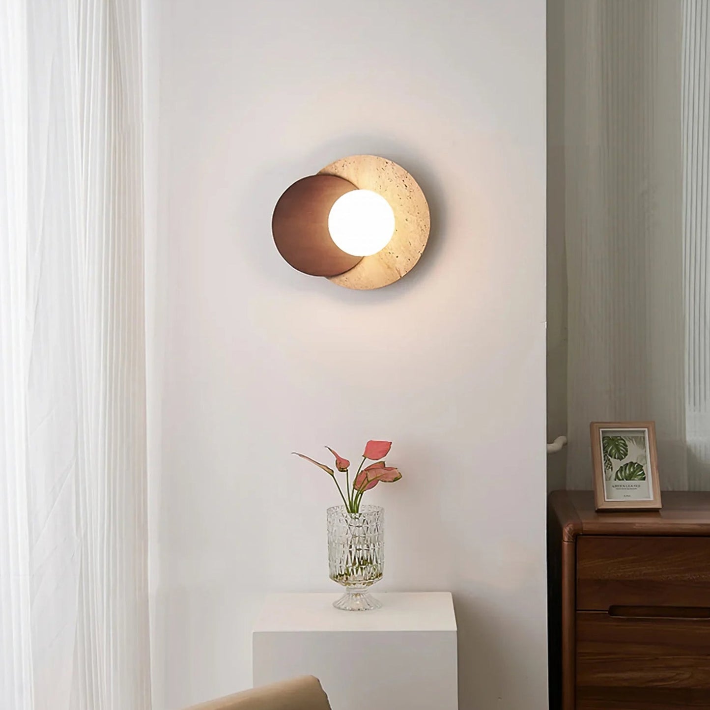 Travertine Wall Lamp
