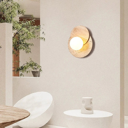 Travertine Wall Lamp