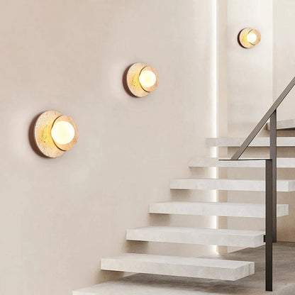 Travertine Wall Lamp
