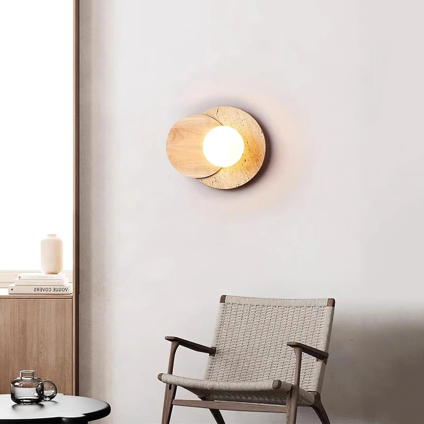 Travertine Wall Lamp