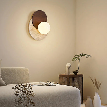 Travertine Wall Lamp