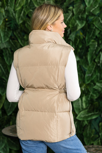 WV0050Women's Lightweight Quilted Puffer Vest with Stand Collar