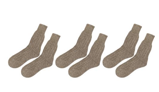 tittimitti® Women’s Alpaca Wool Socks 3-Pack – Soft Warm Winter Crew Socks (Made in Italy)