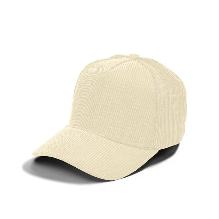 5panel Corduroy Fabric Solid Color Snapback Blank Caps 5fc