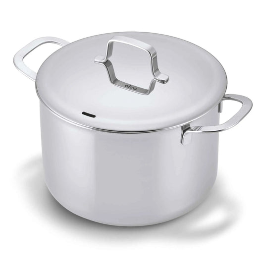 5-Ply Stainless Stock Pot with Lid, 7-Qt