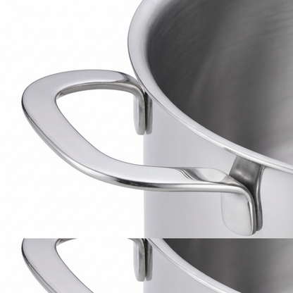 5-Ply Stainless Stock Pot with Lid, 7-Qt