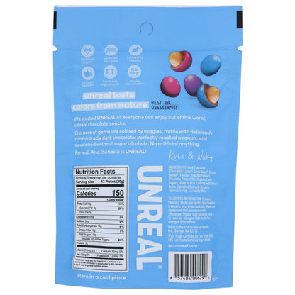 UNREAL: Dark Chocolate Peanut Gems, 5 oz